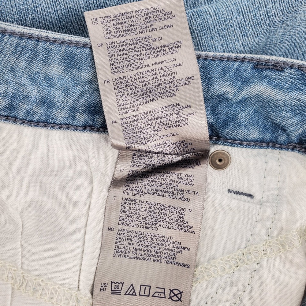 NYDJ Margot Girlfriend Kingston Jeans Light Wash Denim Crop Pants Womens‎ 16P - Picture 6 of 9